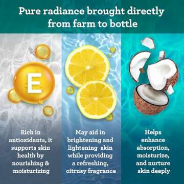 GuruNanda Vitamin E Oil, 2 Fl Oz Pure & Natural, 15,000 IU per Bottle, for Skin, Hair, Face, Nails &...