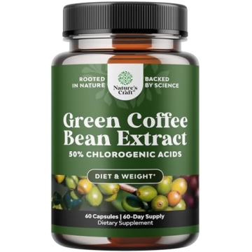 Pure Green Coffee Bean Extract - Super Energizing Natural Supplement for Adults