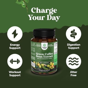 Pure Green Coffee Bean Extract for Energizing Health