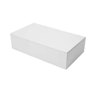 Creative Hobbies® Ready to Decorate White Paperboard Box with Hinged Lid, 8.5 x 5 x 2.25 Inches | Pack of 3