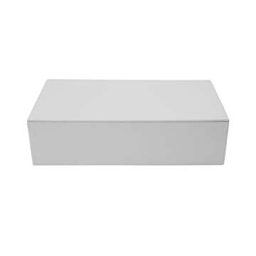 Creative Hobbies® Ready to Decorate White Paperboard Box with Hinged Lid, 8.5 x 5 x 2.25 Inches | Pack of 3