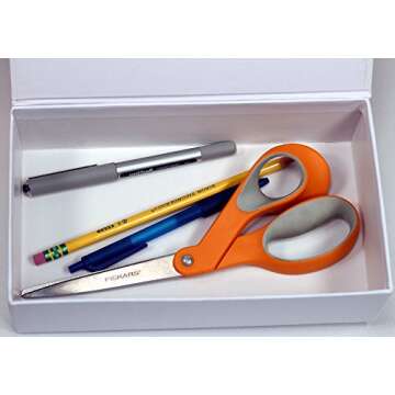 Creative Hobbies® Ready to Decorate White Paperboard Box with Hinged Lid, 8.5 x 5 x 2.25 Inches | Pack of 3