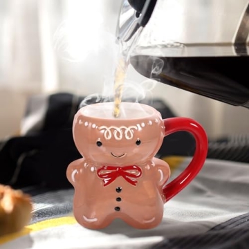 Celebrate Christmas with the BESTonZON Gingerbread Mug - Festive Ceramic Drinkware