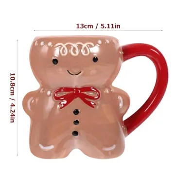 Gingerbread Mug Festive Ceramic Holiday Drinkware
