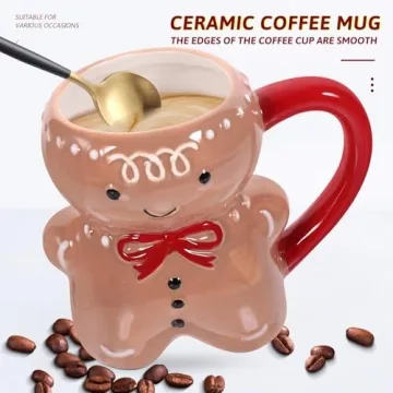 Gingerbread Mug Festive Ceramic Holiday Drinkware