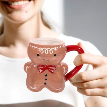 Gingerbread Mug Festive Ceramic Holiday Drinkware