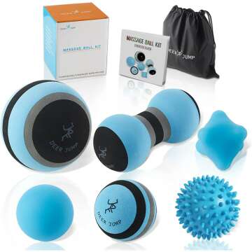 6-Piece Massage Ball Set for Myofascial Relief