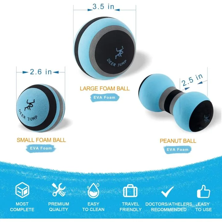 6-Piece Massage Ball Set for Myofascial Relief