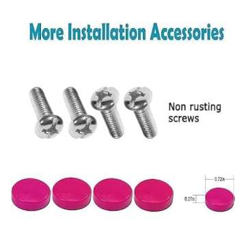 Buy BGGTMO Pink License Plate Frames - Stylish & Durable