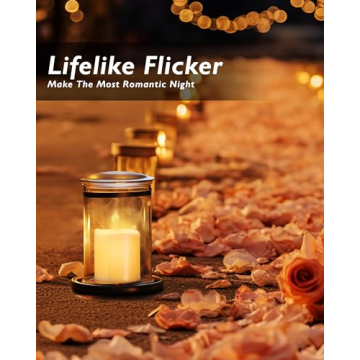 Homemory 24Pack Flickering Flameless Votive Candles, 200+Hour Electric Fake Candles, Battery Operated LED Tealight for Wedding Decor, Outdoor, Table, Festival (Warm White,Battery Included)