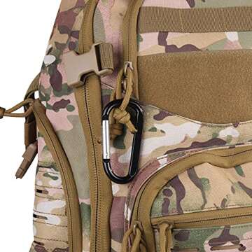 Durable 6PCS Carabiner Clips & Keyrings for Easy Organizing