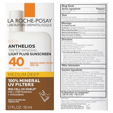 La Roche-Posay Anthelios Tinted Mineral Sunscreen SPF 40+