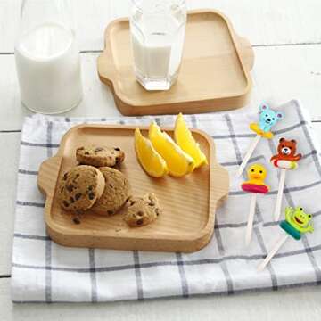 3D Animal Food Picks for Kids, Cute Reusable Fruit Food Toothpicks for Toddler Bento Lunch Box, 8 Packs