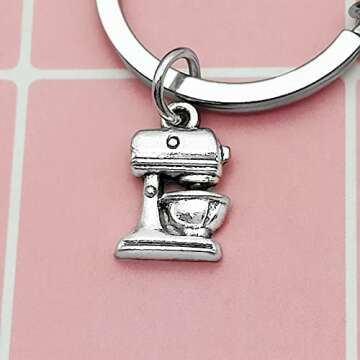 Heigebi Christmas Gifts Baker Gift Baking Lover Keychain Gift Baker Gift Pastry Chef Gifts for Women Keyring Jewelry Culinary Student Gifts Culinary School Graduation Gift Thanksgiving Day Present