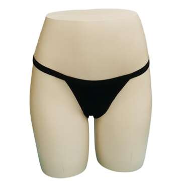 Zofirao 5 Pack Women's Cotton Spandex Thongs - Comfortable & Stylish