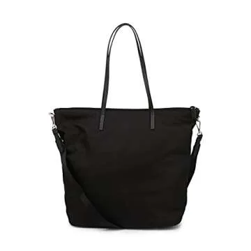 Stylish Prada Women's Black Nylon Shopping Tote 1BG189