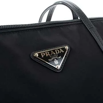 Stylish Prada Women's Black Nylon Shopping Tote 1BG189