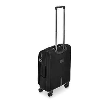 AmazonBasics 2 Piece Expandable Softside Spinner Luggage Suitcase With TSA Lock And Wheels Set - Black