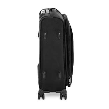 AmazonBasics 2 Piece Expandable Softside Spinner Luggage Suitcase With TSA Lock And Wheels Set - Black