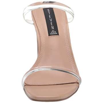 STEVEN by Steve Madden Women's Jersey Heeled Sandal, Blush Multi, 8.5 M US