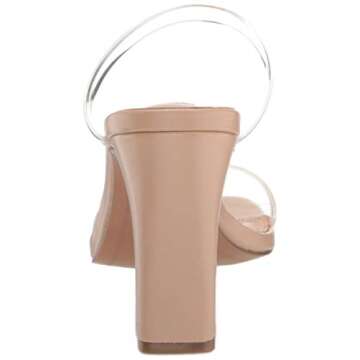 STEVEN by Steve Madden Women's Jersey Heeled Sandal, Blush Multi, 8.5 M US