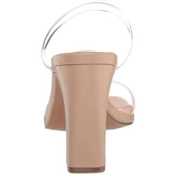 STEVEN by Steve Madden Women's Jersey Heeled Sandal, Blush Multi, 8.5 M US
