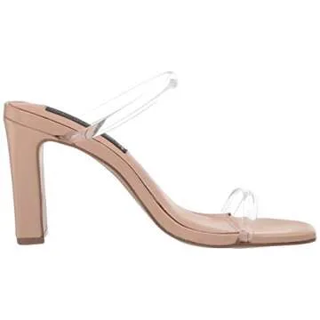 STEVEN by Steve Madden Women's Jersey Heeled Sandal, Blush Multi, 8.5 M US