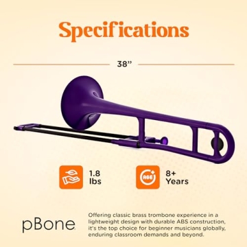 Lightweight pBone Plastic Trombone for Students & Beginners