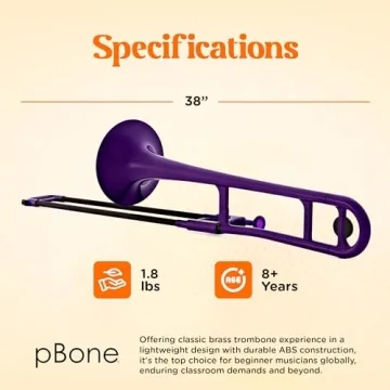 Lightweight pBone Plastic Trombone for Students & Beginners