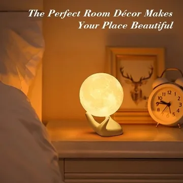 Mydethun 3D Moon Lamp - Unique Gift & Home Décor