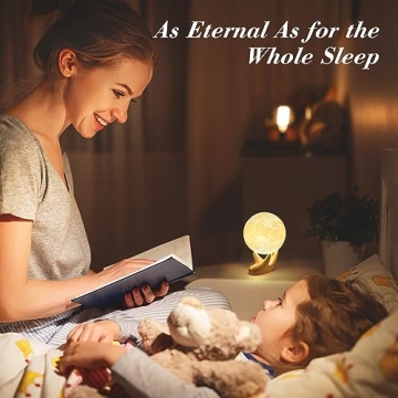 Mydethun 3D Moon Lamp - Unique Gift & Home Décor