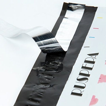 RUSPEPA Feather Design Poly Mailers - 100Pcs Shipping Bags