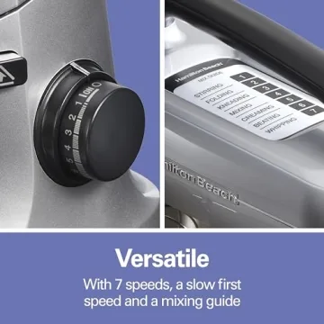 Hamilton Beach Stand Mixer with 7 Speeds and Attachments