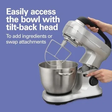 Hamilton Beach Stand Mixer with 7 Speeds and Attachments