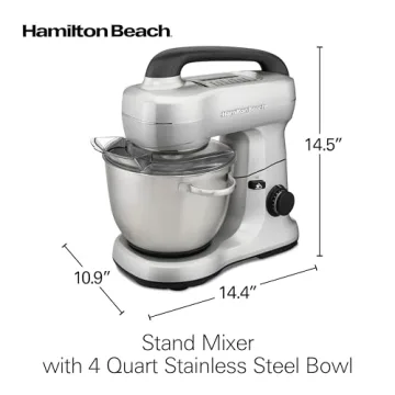 Hamilton Beach Stand Mixer with 7 Speeds and Attachments
