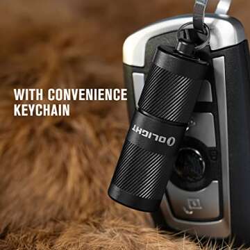 OLIGHT I1R 2 Pro Eos 180 Lumens EDC Rechargeable Keychain Flashlight, Powered by Built-in Rechargeable Battery with Type-C USB Cable, Slim Mini Handheld Light for Everyday Carry (Black)
