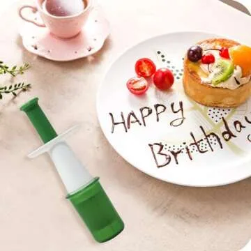 yueton 1 Pack Grape Cutter Grape Slicer Grape Small Tomato Quarter Cutter Tool with 2 Cleaning Brushes