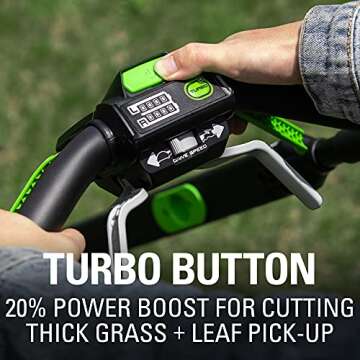 Greenworks 80V 21" Brushless Cordless (Self-Propelled) Lawn Mower (Dual Ports + Light), Battery and Charger Not Included (75+ Compatible Tools)