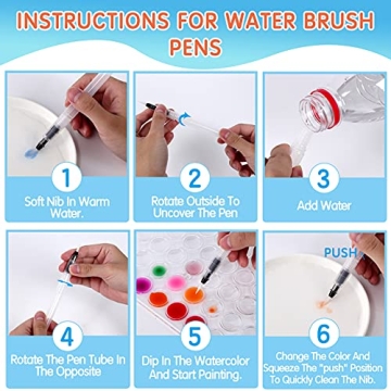 48 Colors Washable Watercolor Paint Set for Artists and Kids