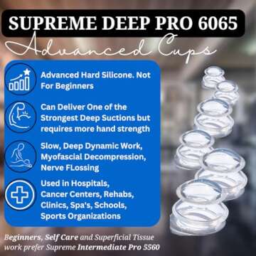 Cupping Warehouse Advanced Supreme 6 DEEP PRO 6065 Cupping Therapy Set