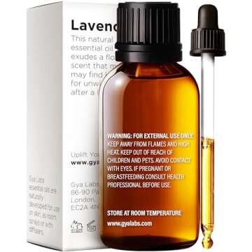 Gya Labs Lavender Essential Oil - Pure Aroma for Skin & Hair