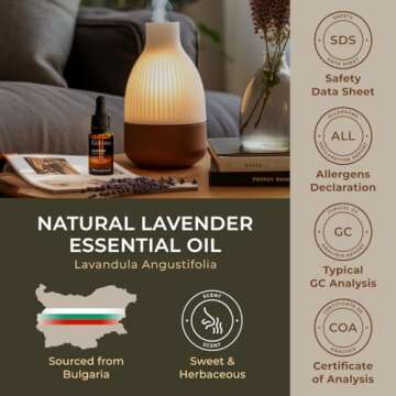 Gya Labs Lavender Essential Oil - Pure Aroma for Skin & Hair