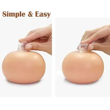 haakaa Silicone Nipple Aspirators - Nipple Corrector for Breastfeeding Mom with Flat or Inverted Nipples, BPA Free