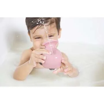 HEVEA Ingeborg The Whale Bath Toy. Upcycled Rubber, Plant Based, Plastic-Free, Eco-Friendly & BPA-Free