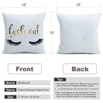 Stylish Black and Gold Throw Pillow Covers for Home Decor