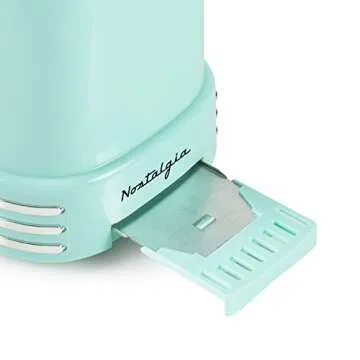 Stylish Nostalgia Aqua Retro Wide Toaster with 5 Settings