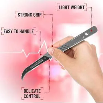 MedHelp Disposable Scalpel with 12 Sterile Blades