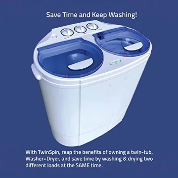 Garatic Portable Compact Twin Tub Washing Machine