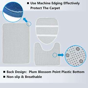 African American Shower Curtain Set, 4PCS Bathroom Decor