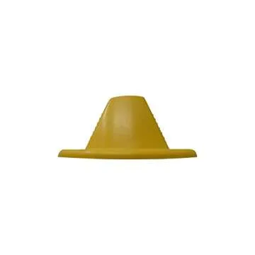 Shepherd Hardware 3763 Heavy Duty Jumbo Rubber Door Wedge, Yellow, 3-1/2 Inch